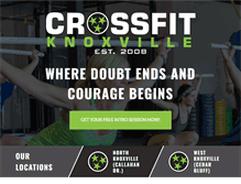 Tablet Screenshot of crossfitknoxville.com